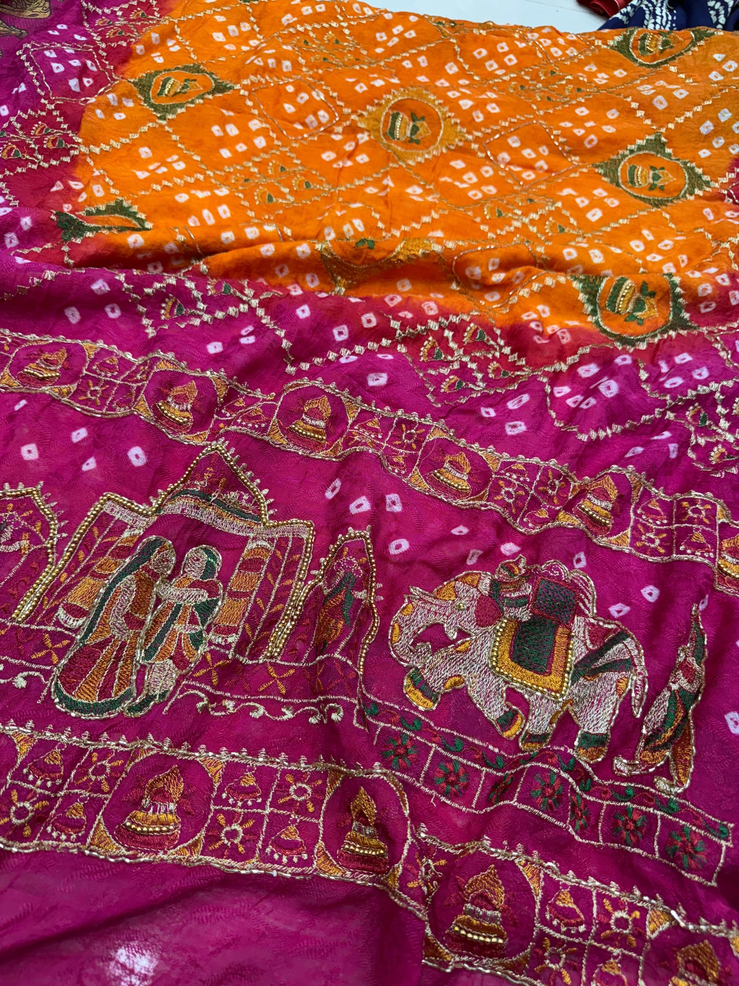 Bandhej Saree
