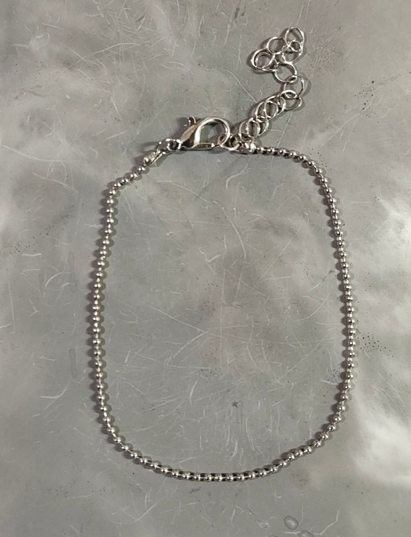 Silver Beaded Bracelet