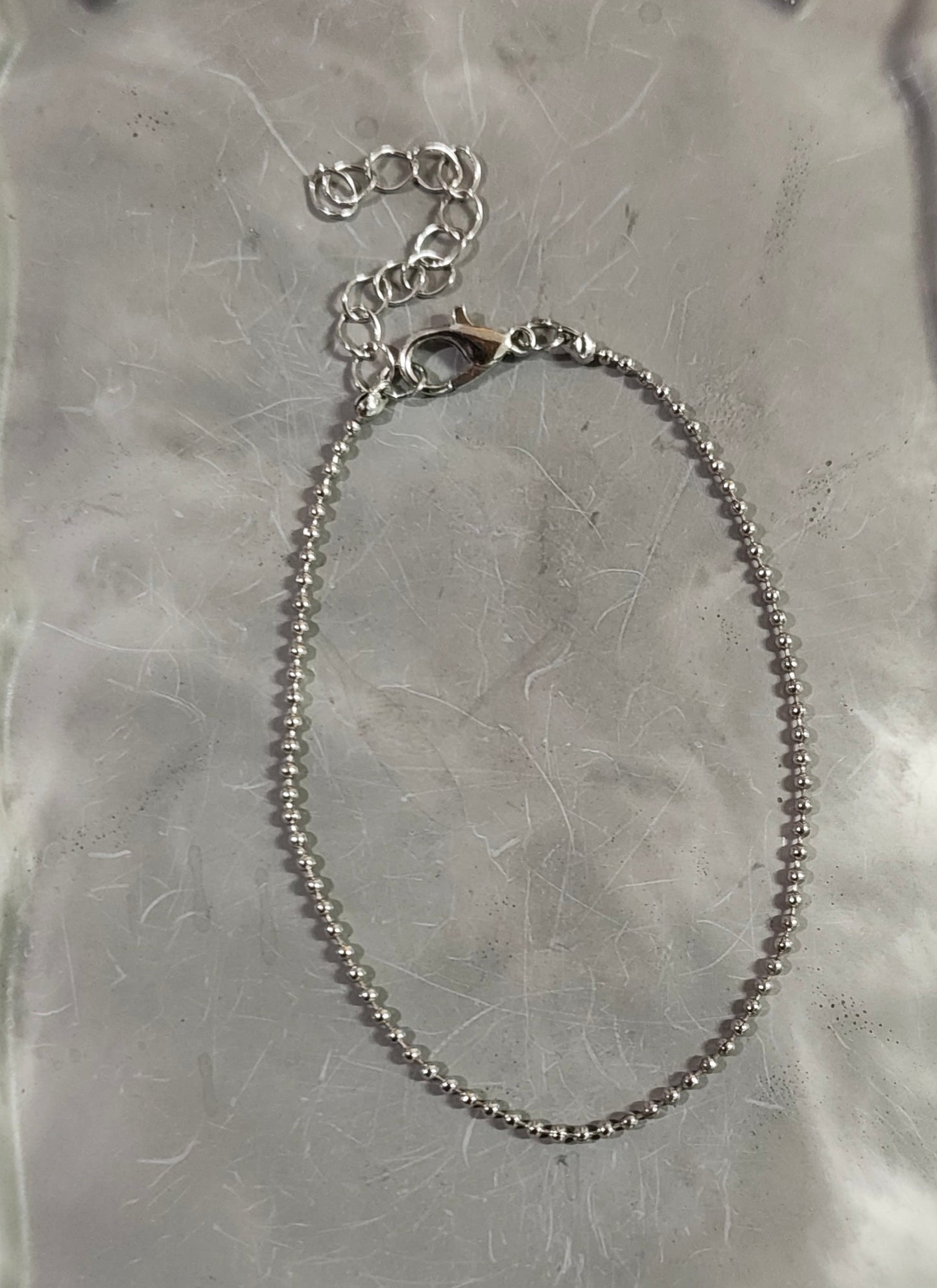 Silver Beaded Bracelet