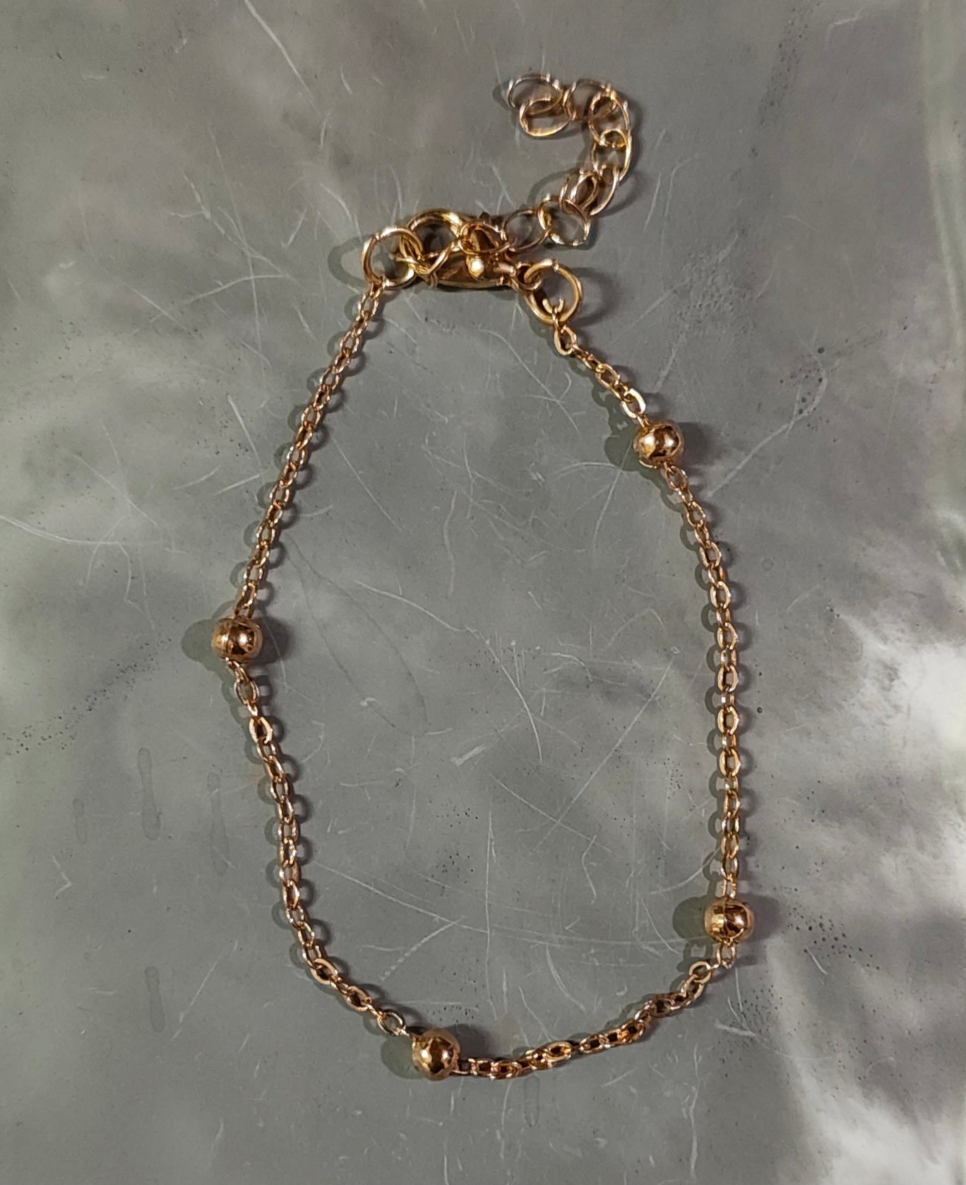 Golden Ball Chain Bracelet