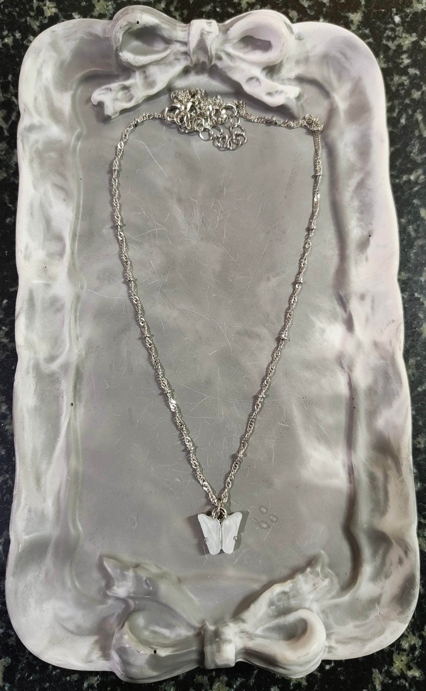 Silver Butterfly Necklace