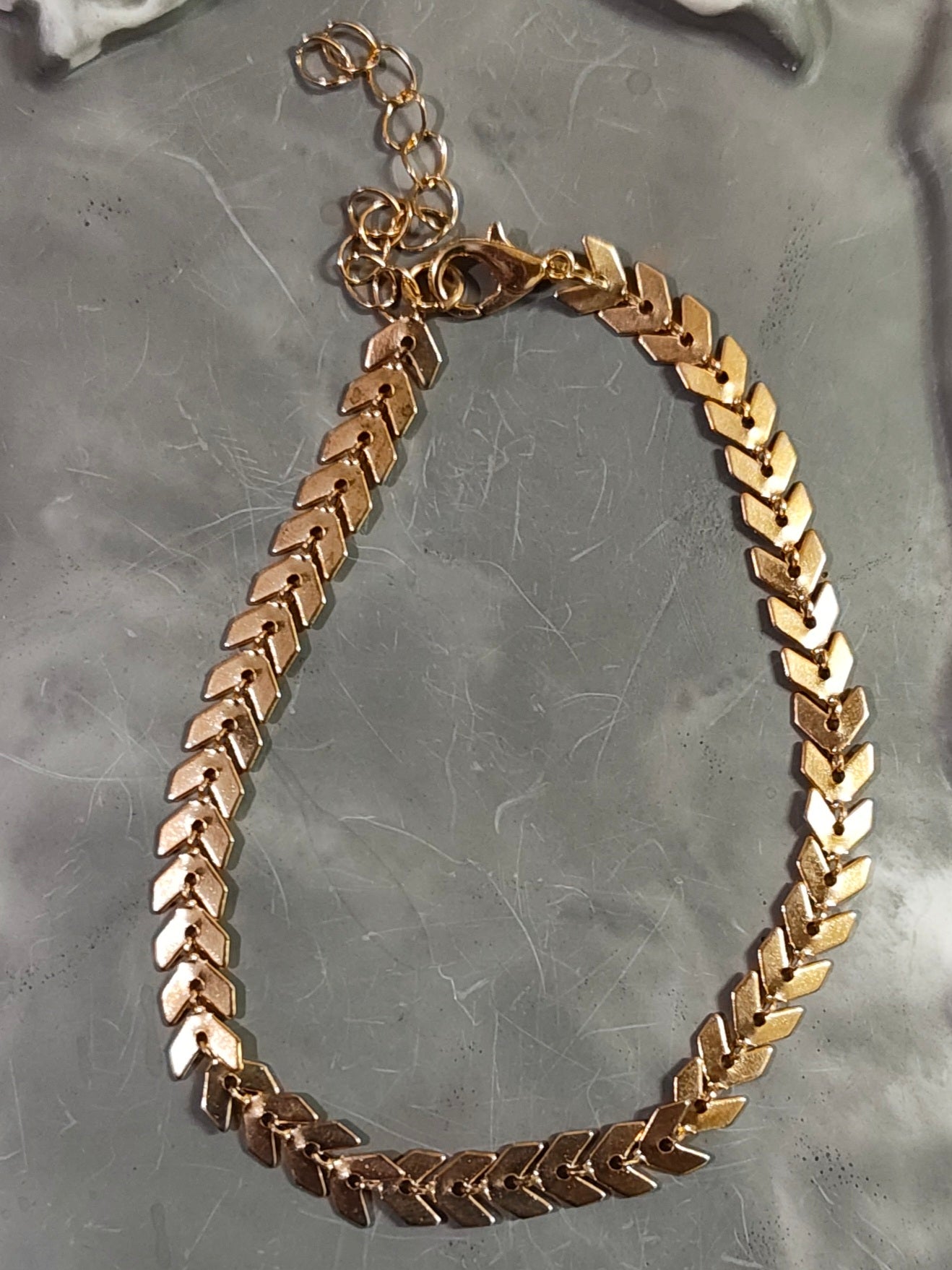 Golden Leaf Anklet