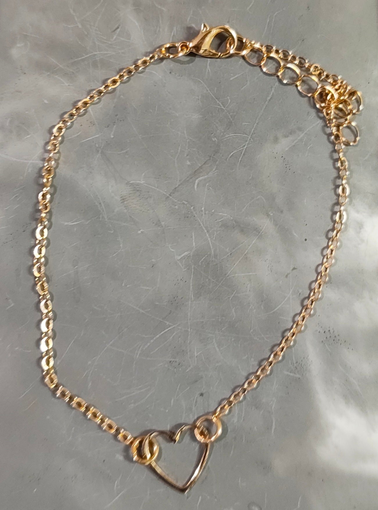Golden Heart Anklet