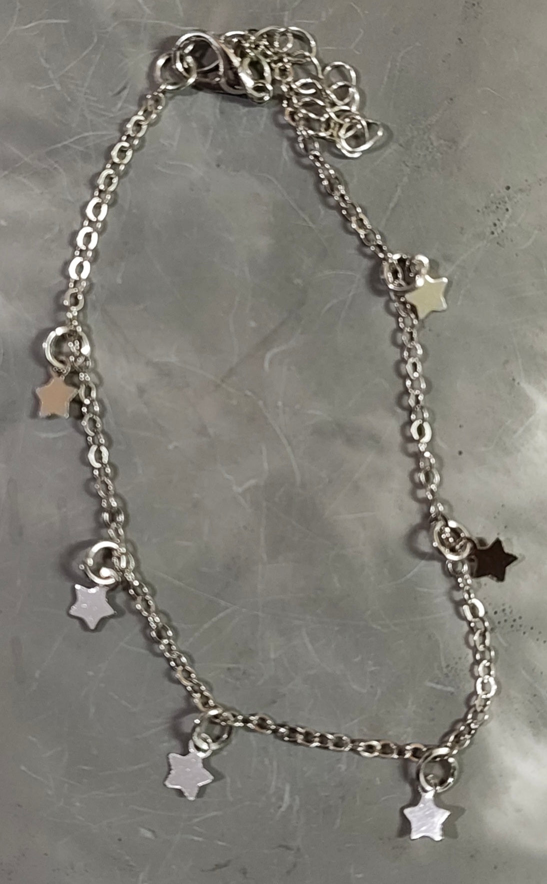 Silver Star Anklet