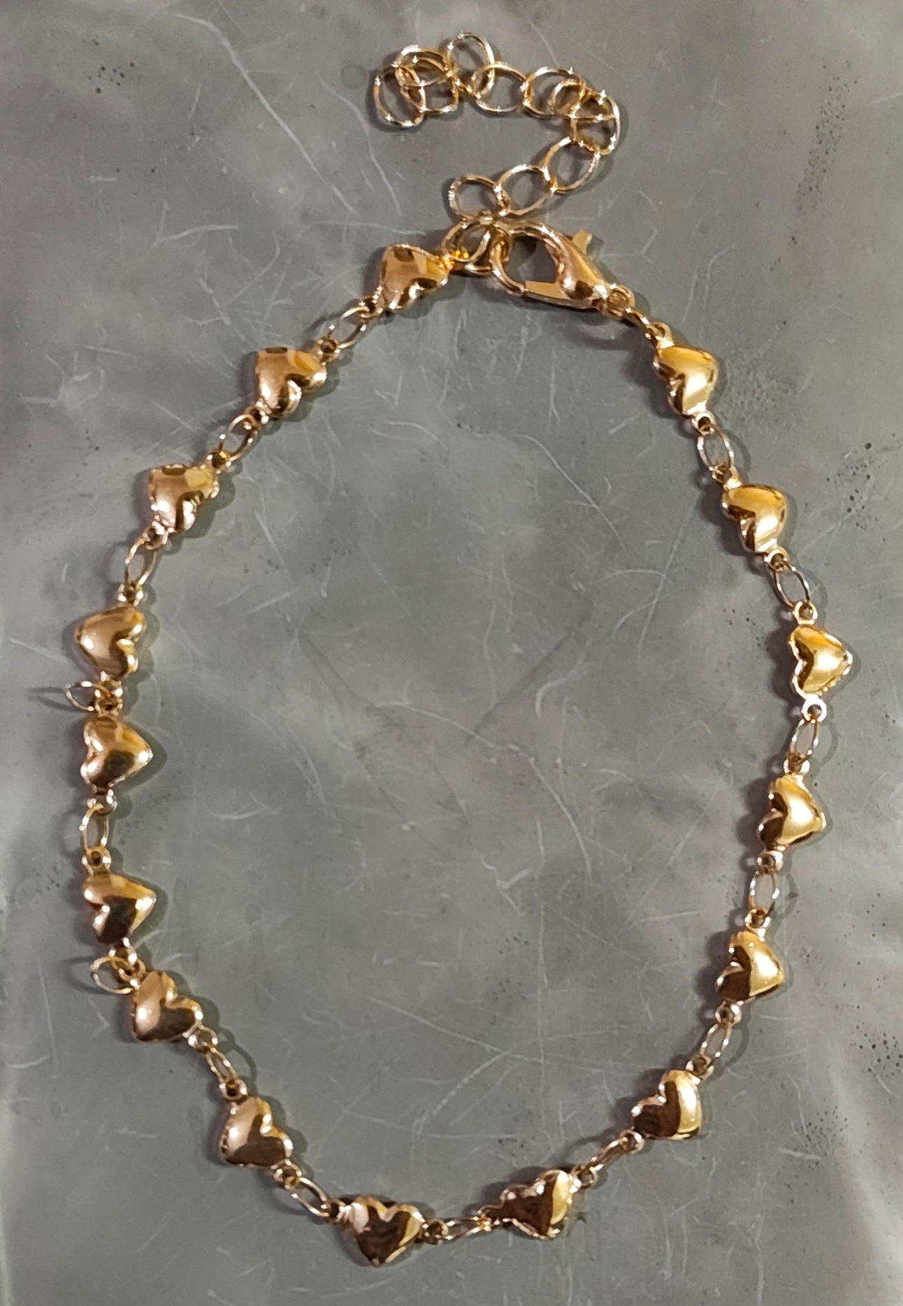 Golden Hearts Anklet