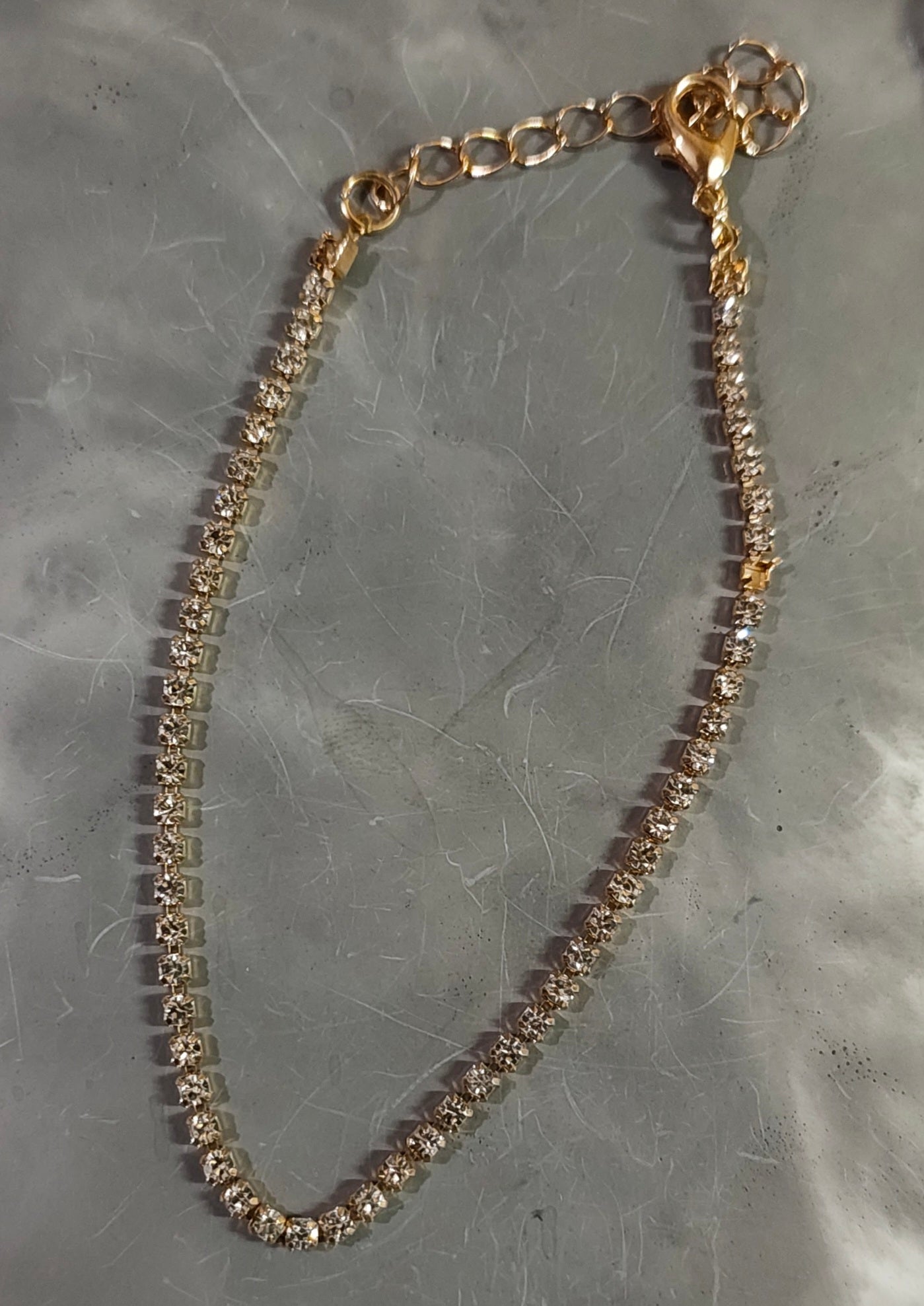 Golden Diamond Anklet