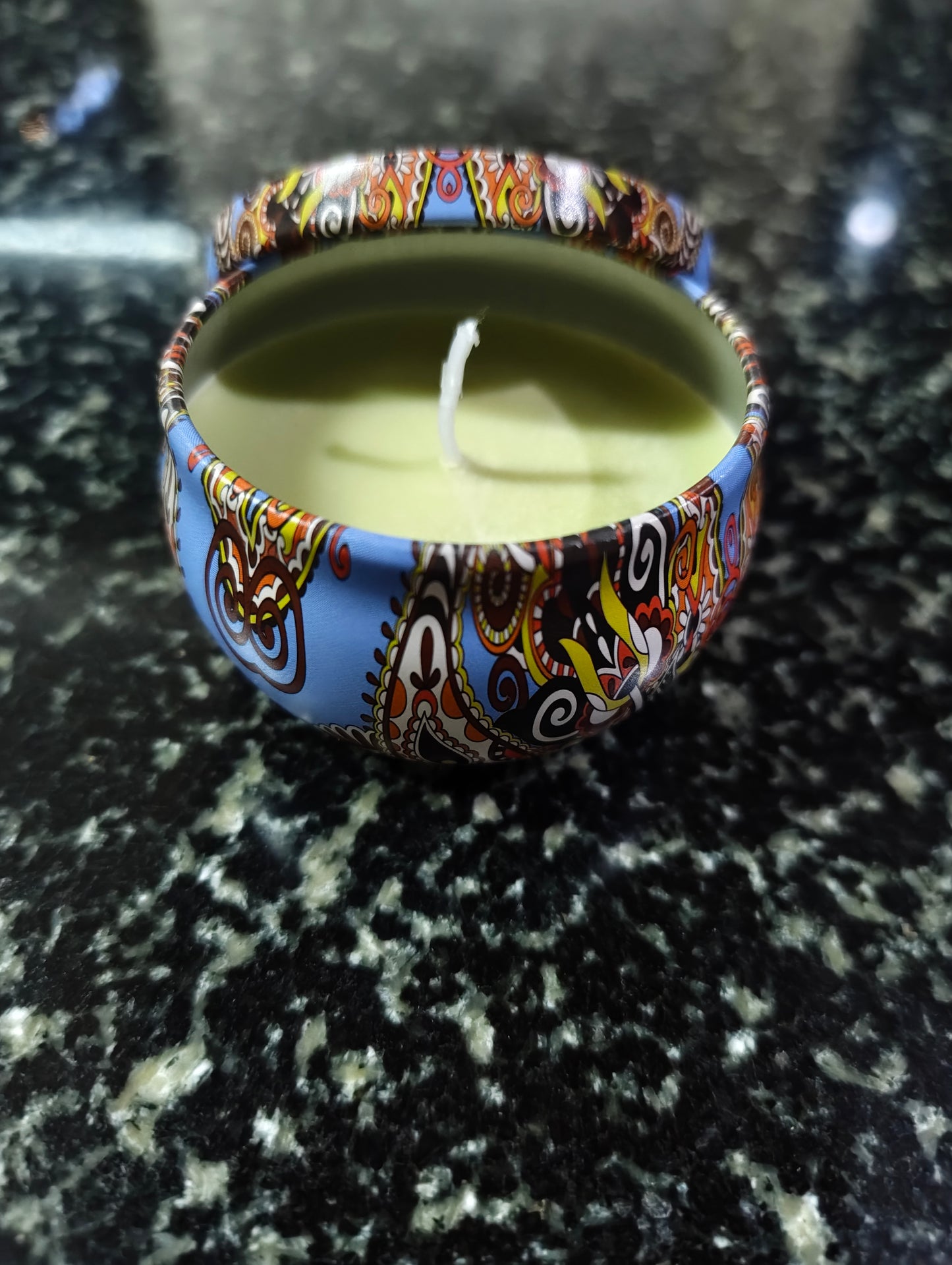 Herbal Sanctuary Mandala Tin Candle