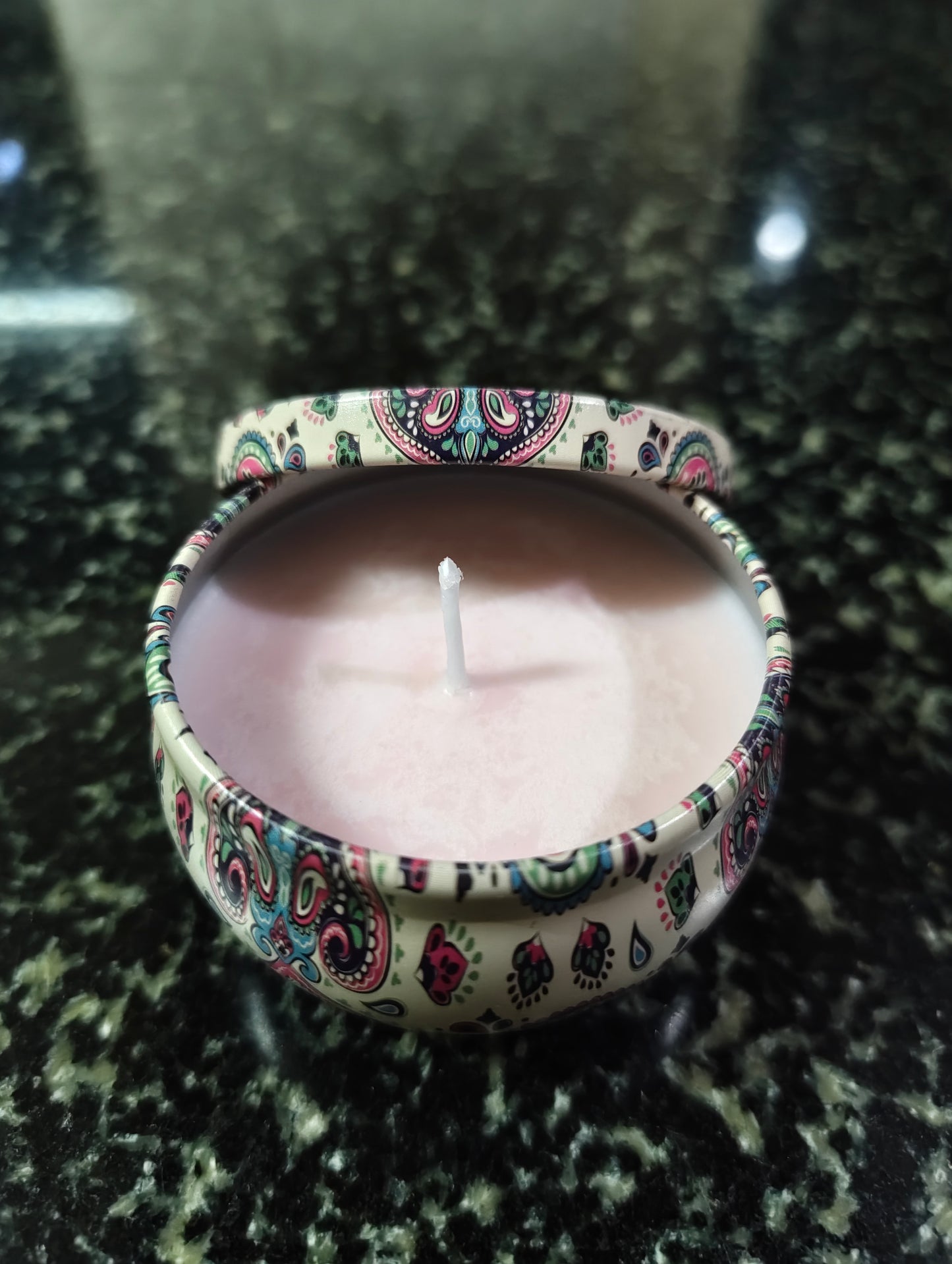 Blush Reverie Mandala Tin Candle