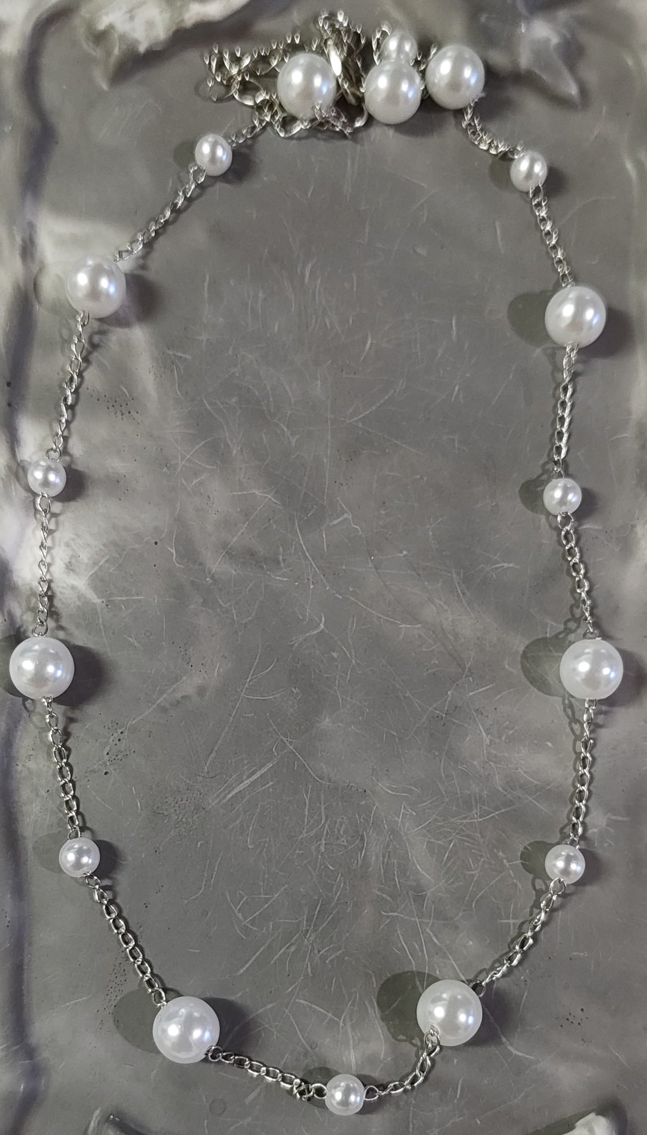 Silver Pearl Necklace