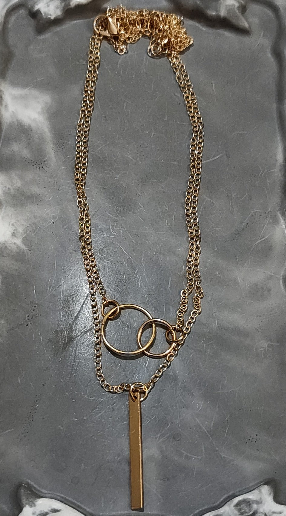 Golden Double Layered Necklace