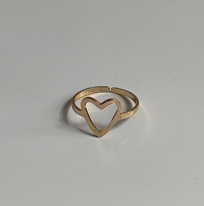 Golden Heart Ring