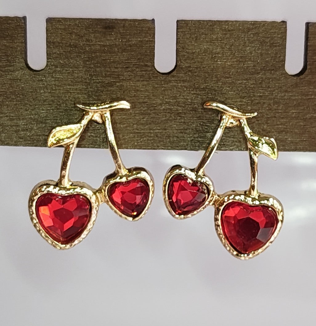 Golden Cherry Earrings