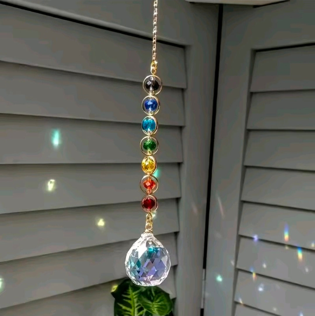 Crystal Chakra Suncatcher