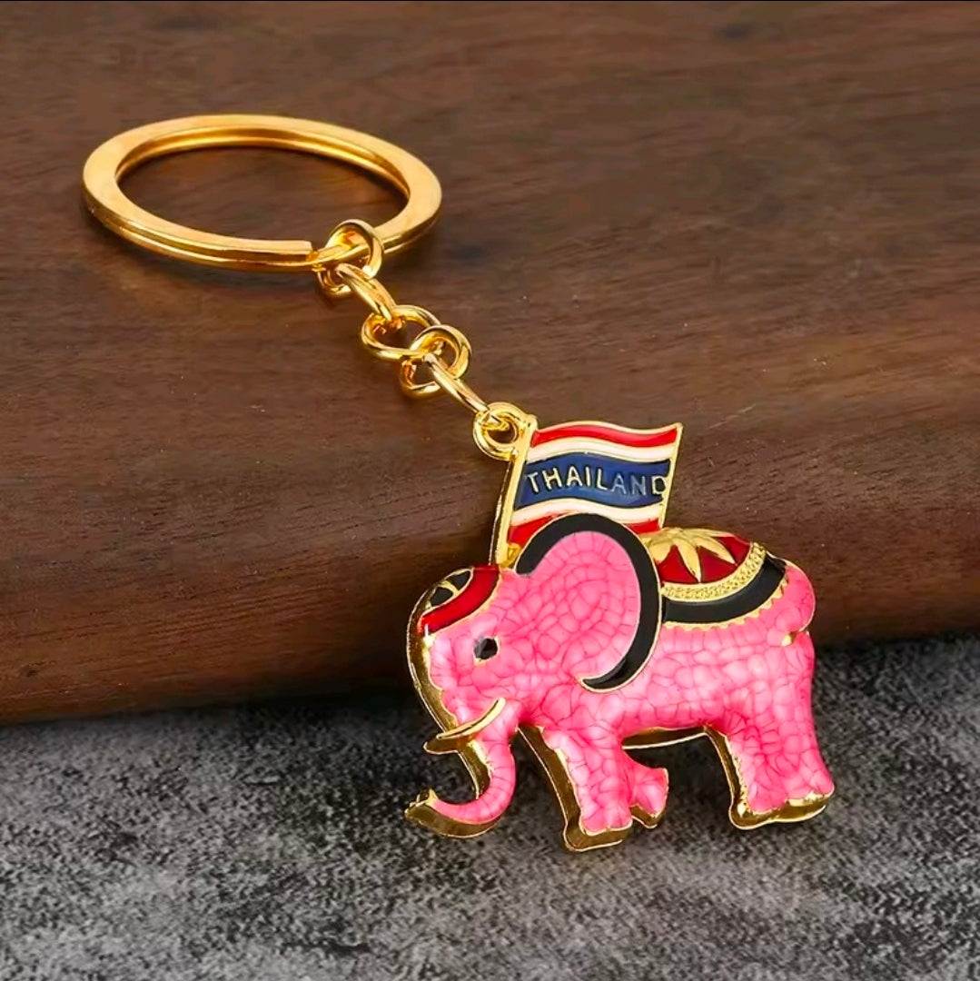 Thailand Elephant Keychain
