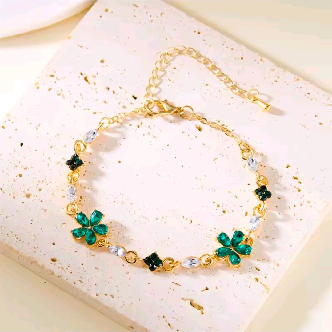 Crystal Flower Bracelet