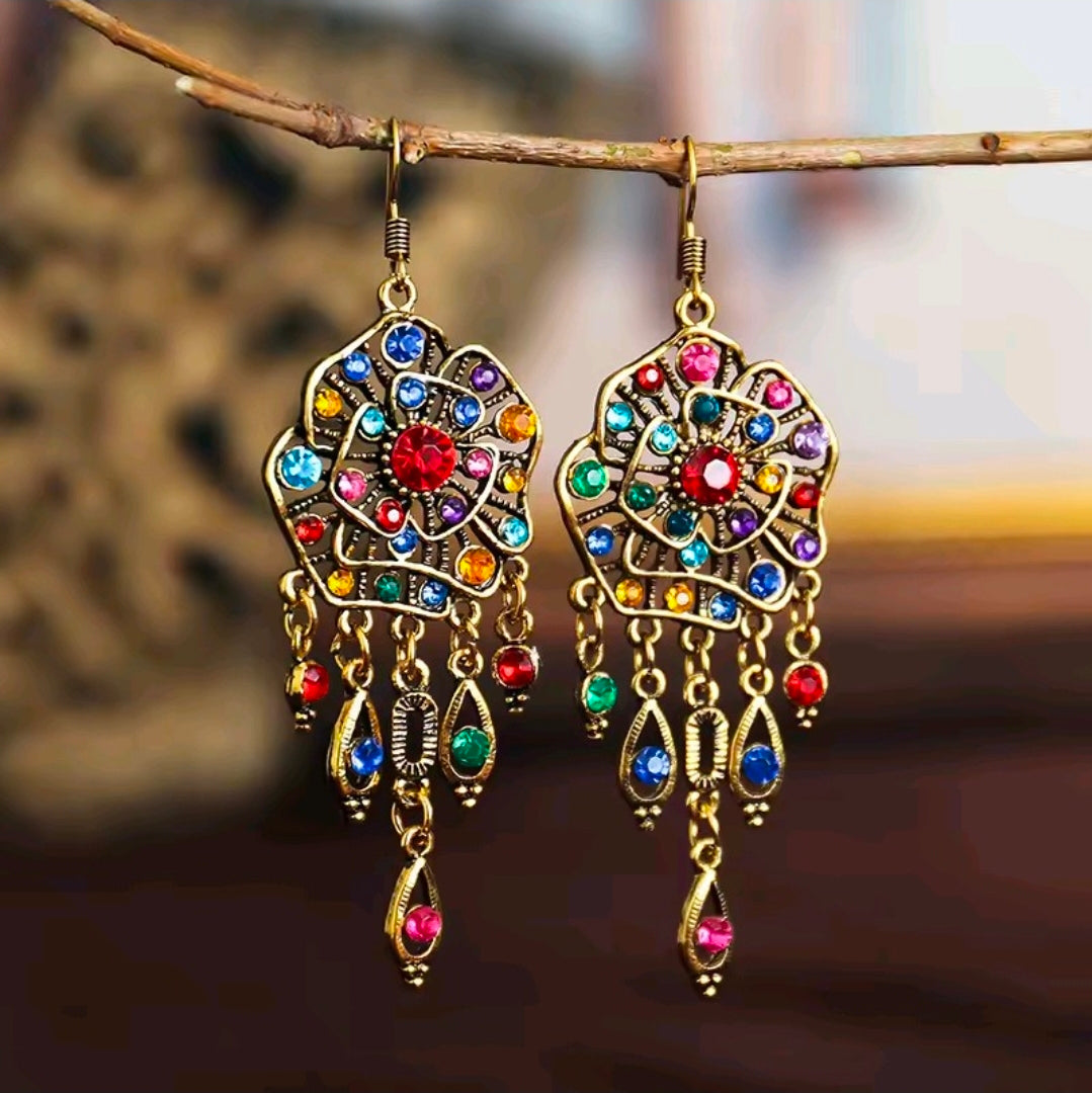 Multicolour Flower Earrings