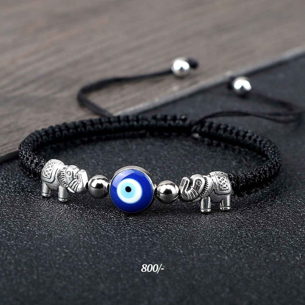Elephant Evil Eye Bracelet