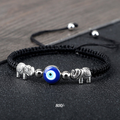 Elephant Evil Eye Bracelet
