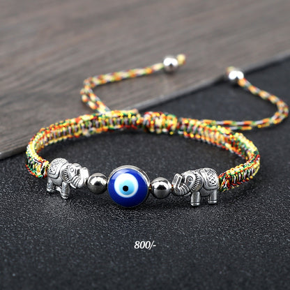Elephant Evil Eye Bracelet