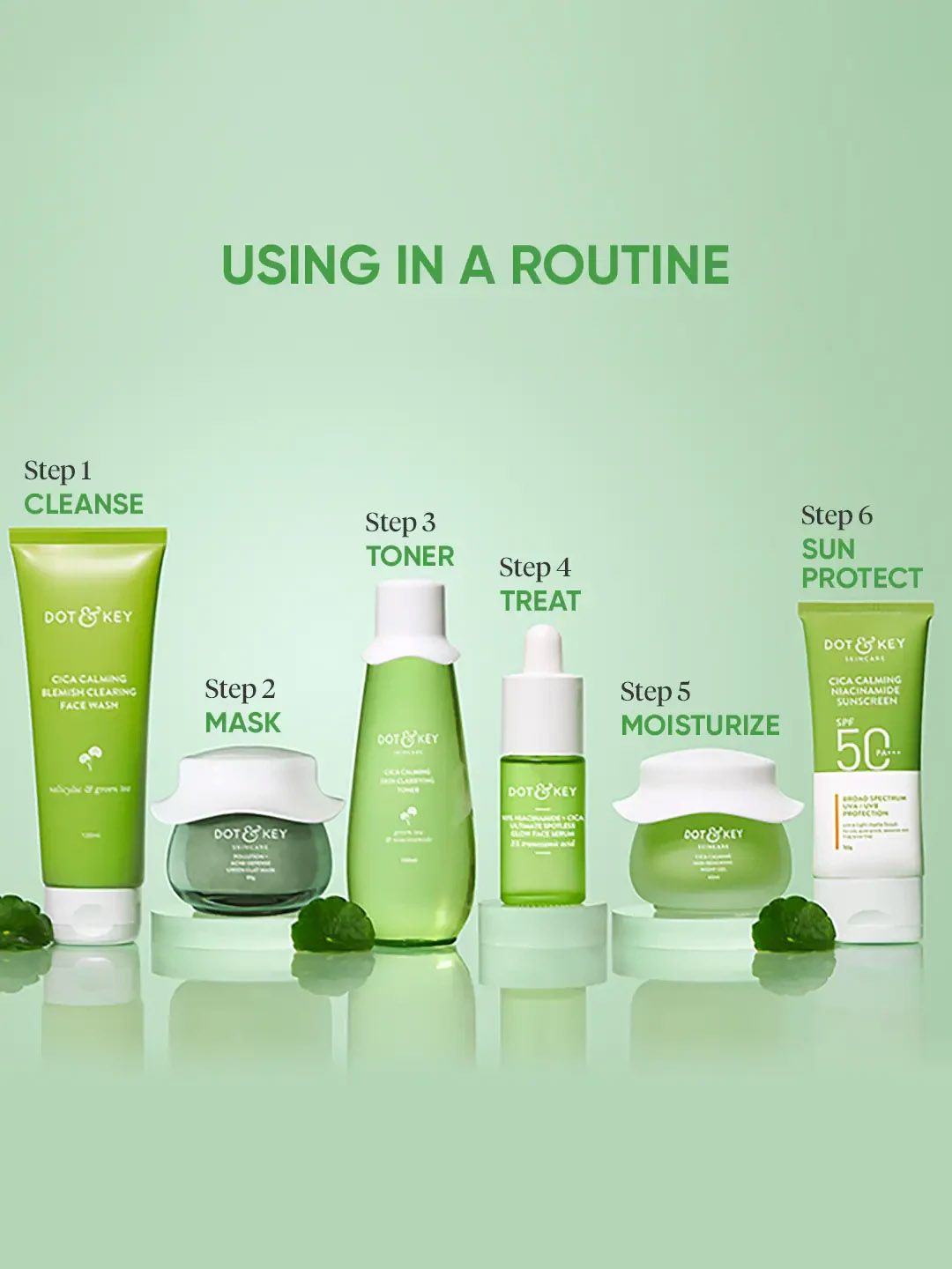 DOT & KEY Anti-Acne Salicylic Green Clay Face Mask to Reduces Dark Spots & Balance Oil