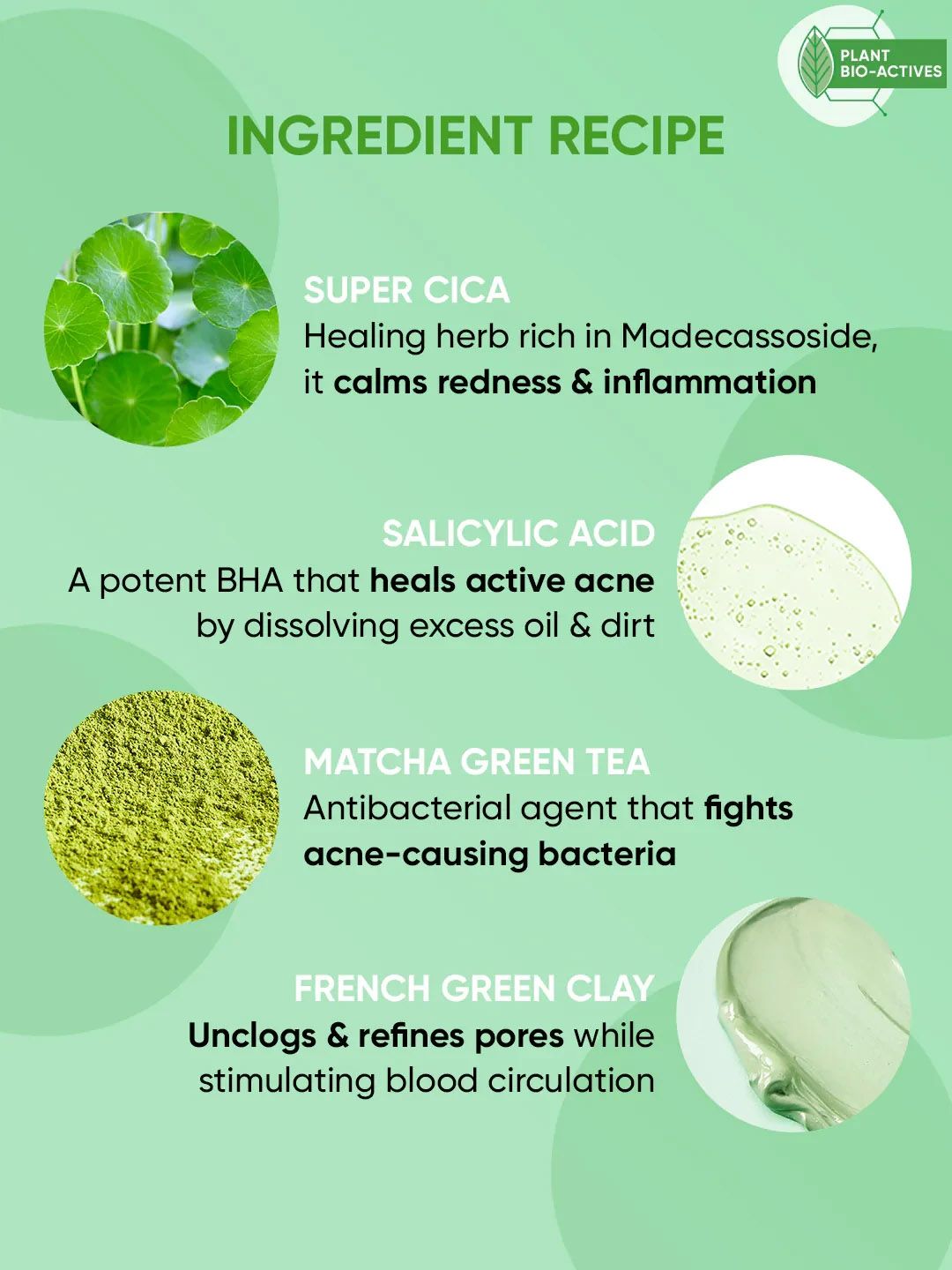 DOT & KEY Anti-Acne Salicylic Green Clay Face Mask to Reduces Dark Spots & Balance Oil