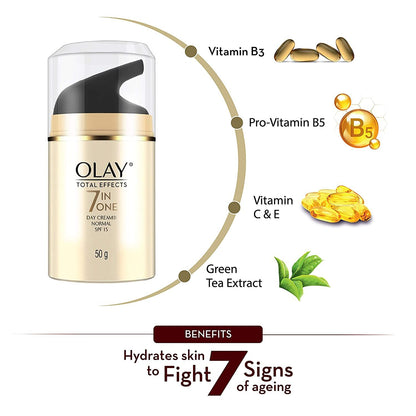 Olay Total Effects Day Cream with SPF15 - Fights 7 Signs of Ageing