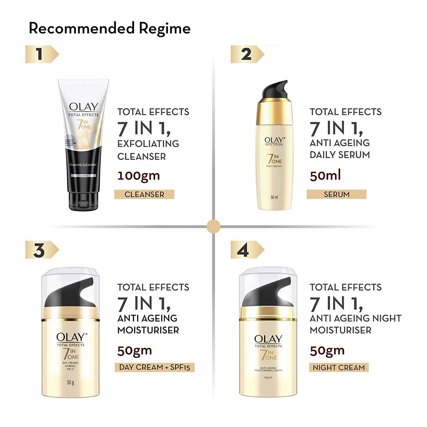 Olay Total Effects Day Cream with SPF15 - Fights 7 Signs of Ageing