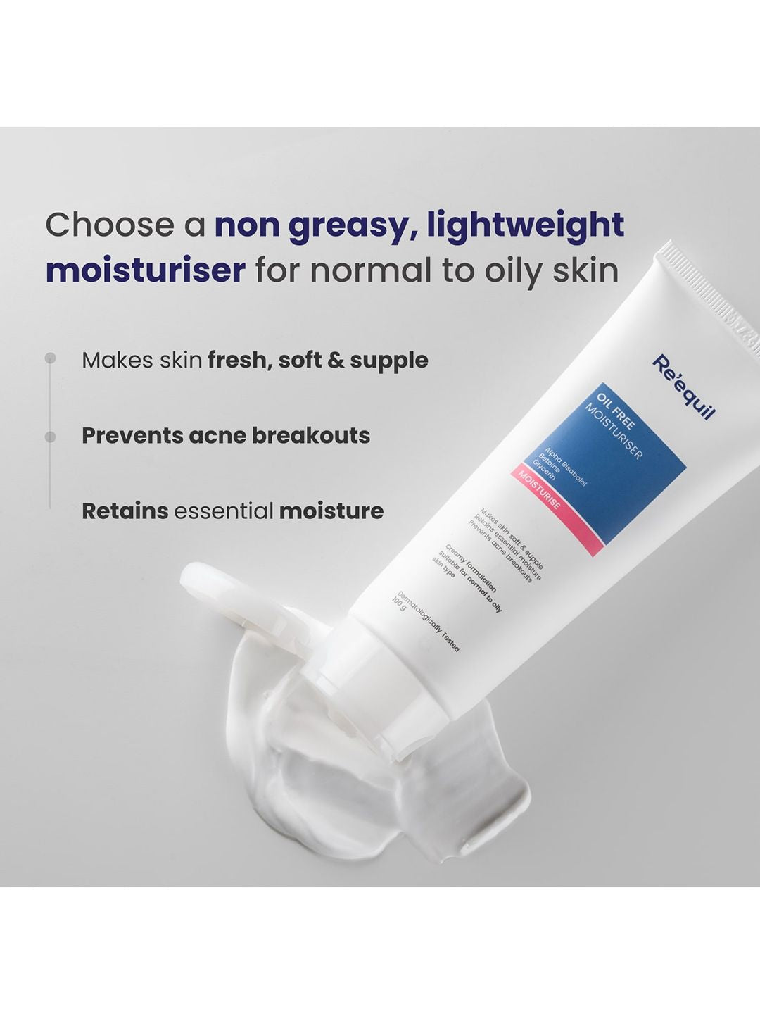 Reequil Oil Free Moisturiser for Normal, Oily & Combination Skin