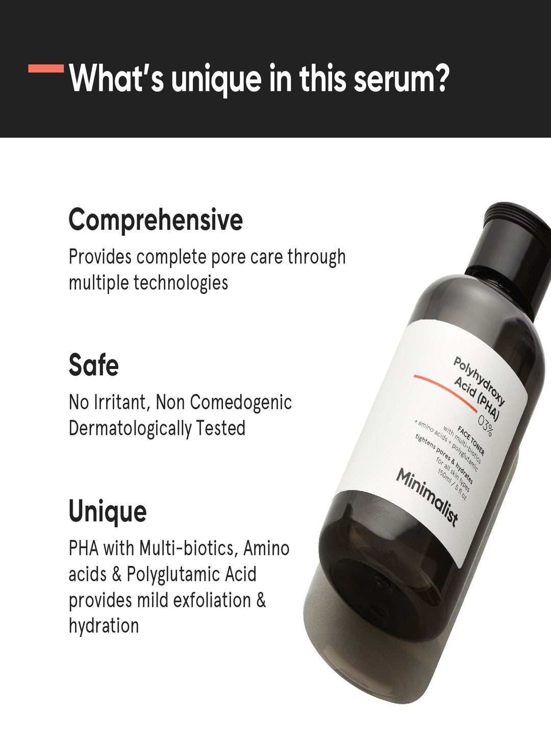 Minimalist 3% PHA Alcohol Free Toner For Oily Skin