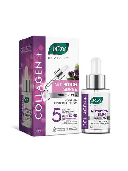 Joy Revivify Nutrition Surge Collagen+ Night Repair Moisture Restoring Face Serum