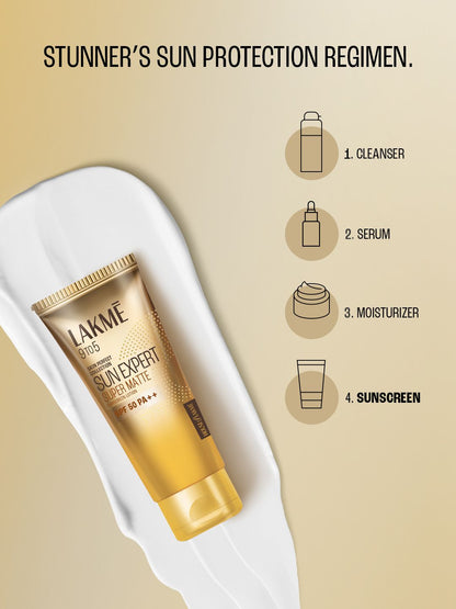 Lakme Matte Sunscreen SPF 50 PA+++ Niacinamide with UVA/B Protection