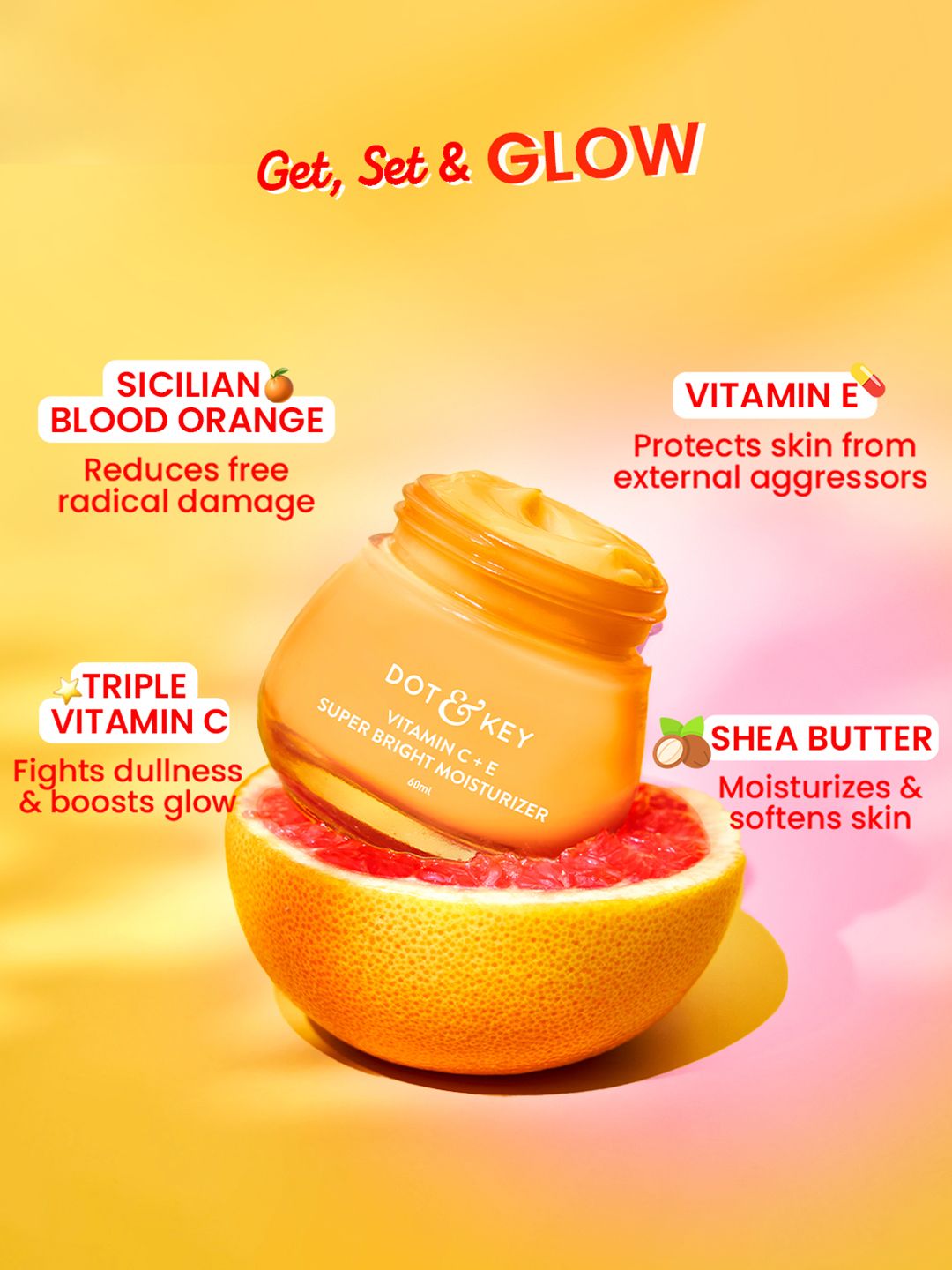 DOT & KEY Vitamin C+E Oil-Free Moisturizer For Glowing Skin & Fades Dark Spots
