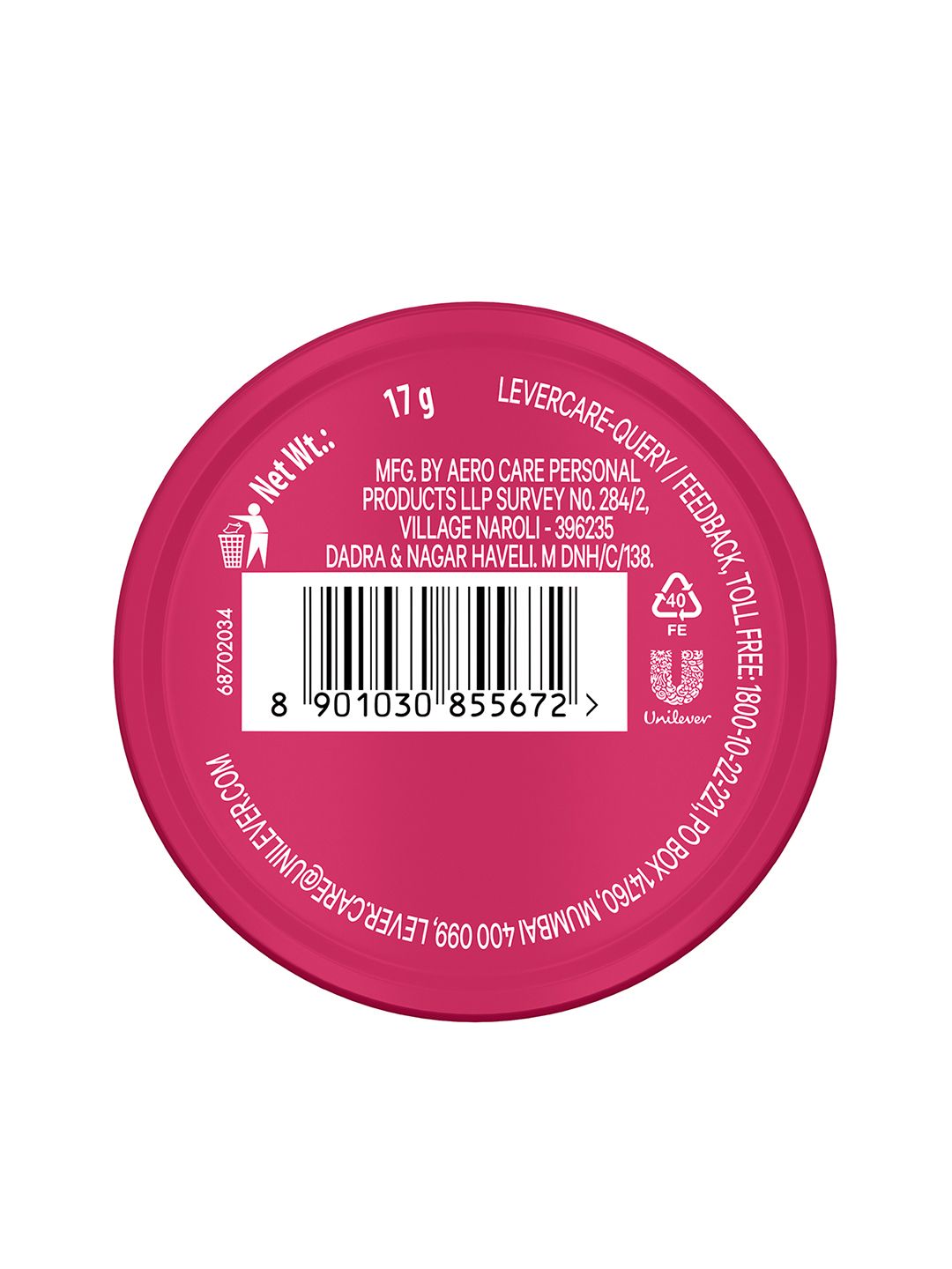 Vaseline Lip Therapy Tins For Moisturised & Soft Lips - Rosy Lips