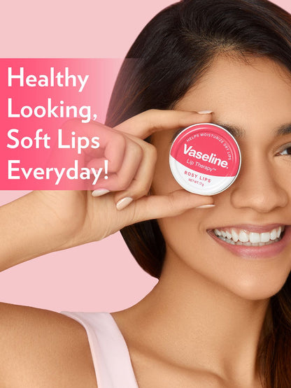 Vaseline Lip Therapy Tins For Moisturised & Soft Lips - Rosy Lips