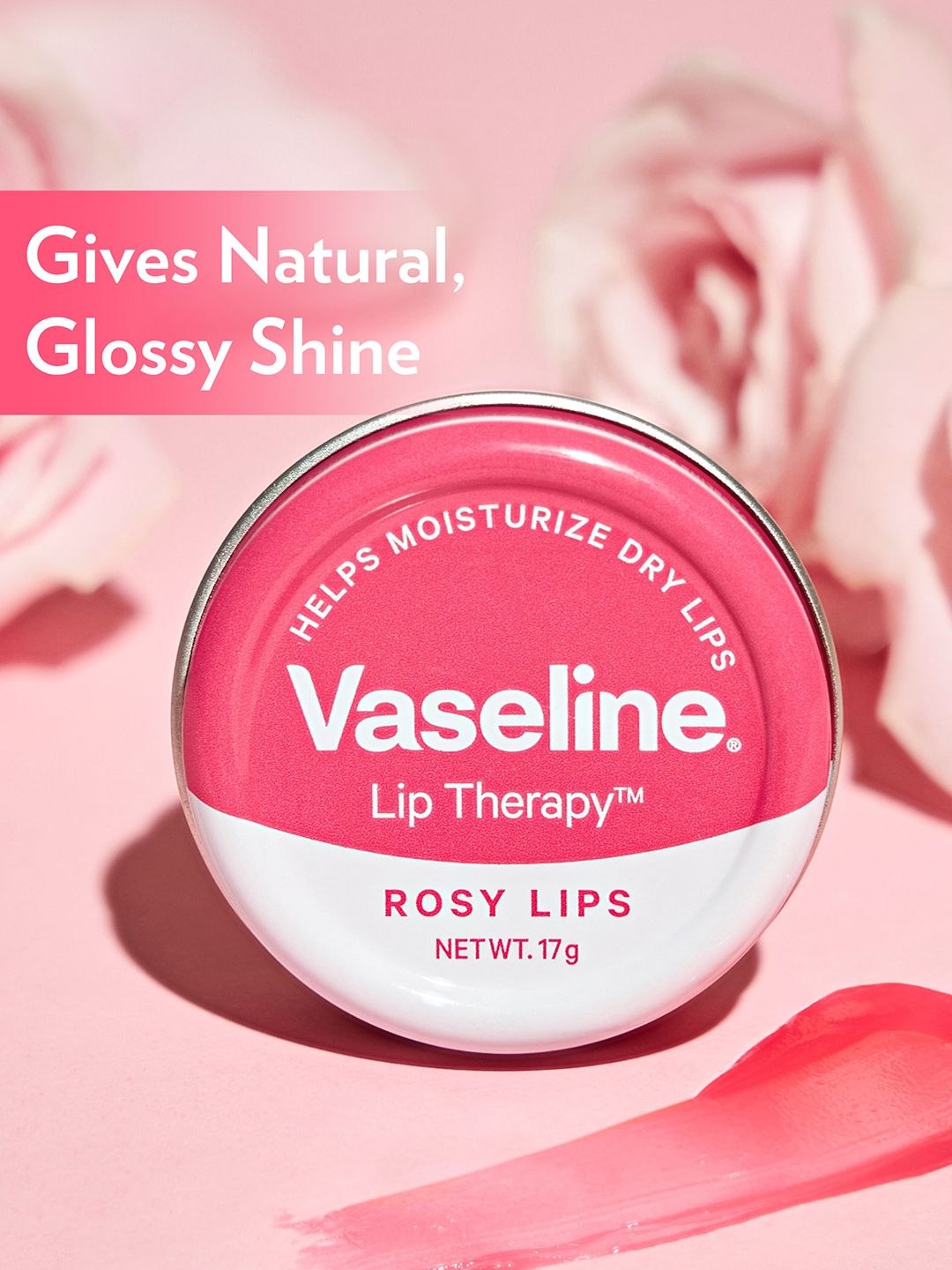 Vaseline Lip Therapy Tins For Moisturised & Soft Lips - Rosy Lips
