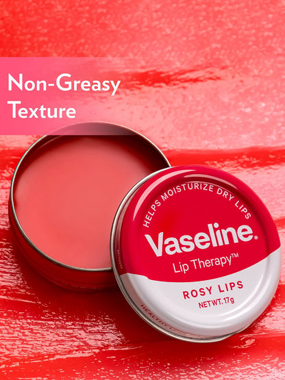 Vaseline Lip Therapy Tins For Moisturised & Soft Lips - Rosy Lips