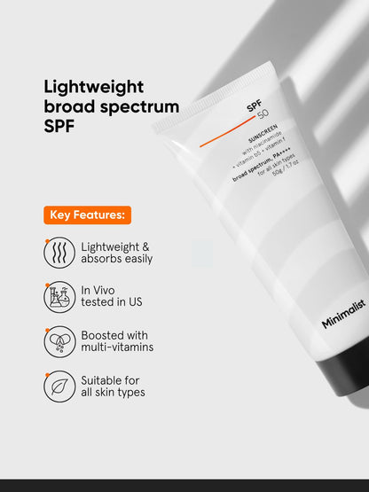Minimalist SPF 50 PA++++ Multi Vitamin Sunscreen