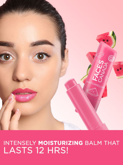 FACES CANADA Vitamin C Lip Balm with 12HR Moisture & SPF15 - Watermelon