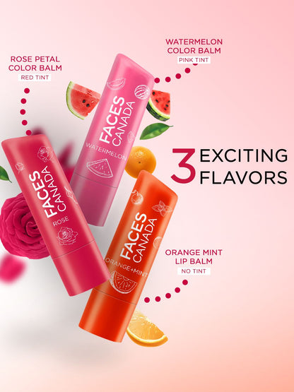 FACES CANADA Vitamin C Lip Balm with 12HR Moisture & SPF15 - Watermelon