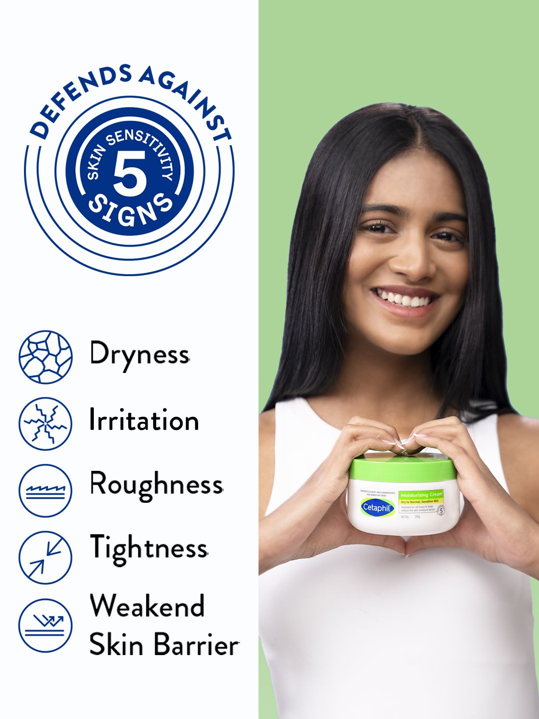 Cetaphil Moisturising Cream for Face & Body with Niacinamide & Vitamin B5 250g