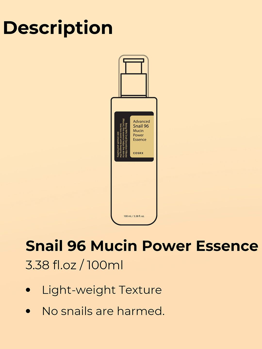COSRX Advanced Snail 96 Mucin Power Essence with 96% Snail Mucin