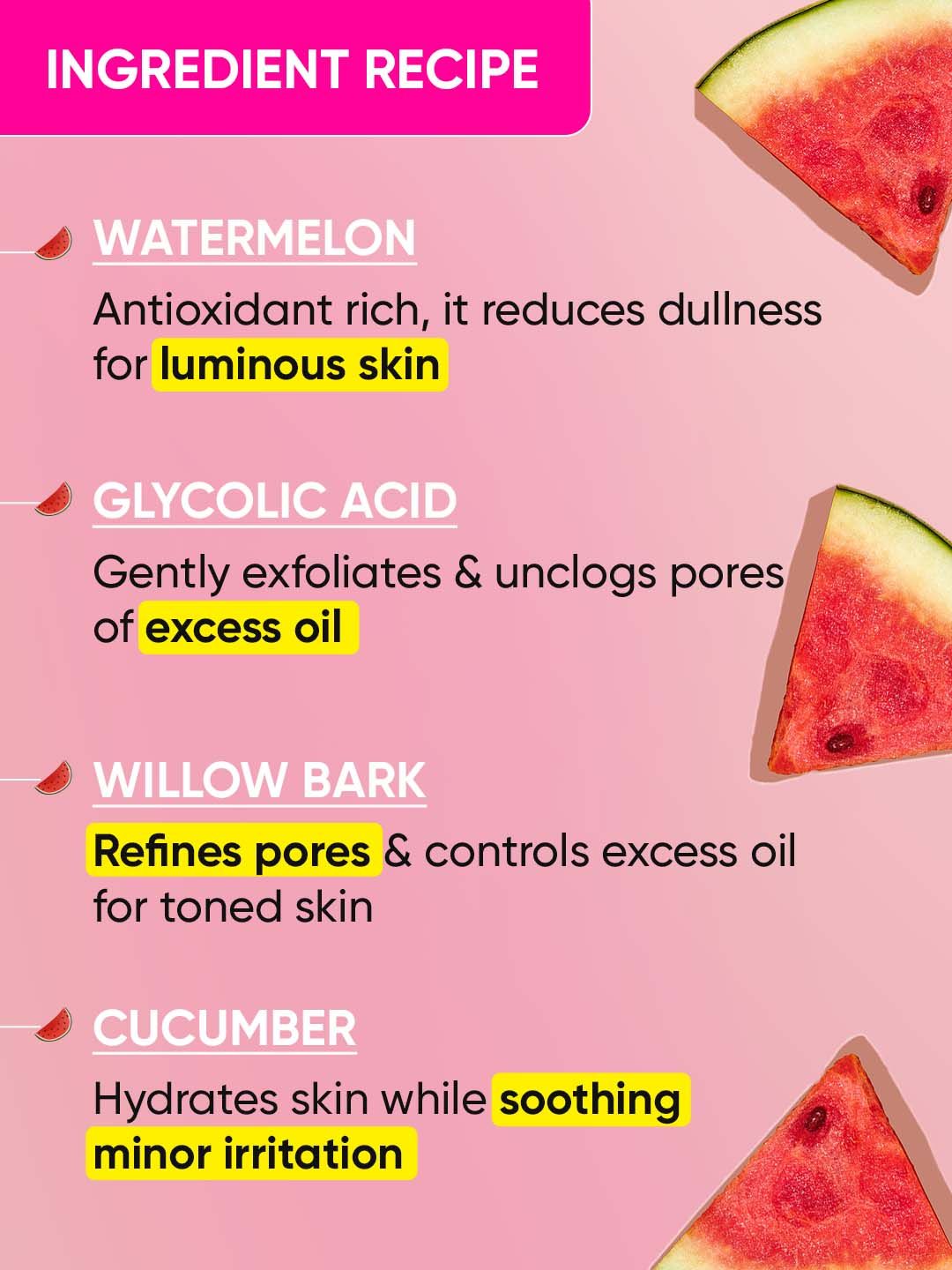 DOT & KEY Watermelon AHA Pore Tightening Toner with Glycolic for Glowing Skin