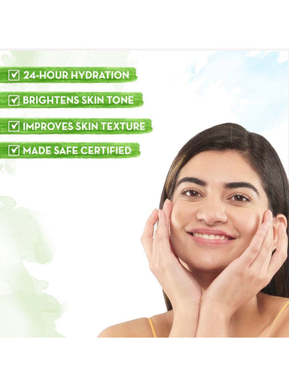 Mamaearth Rice Oil-Free Face Moisturizer with Rice Water & Niacinamide For Glass Skin