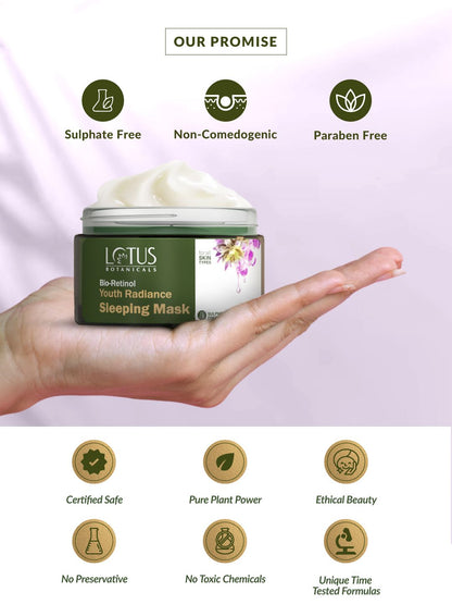 Lotus Botanicals Bio Retinol Youth Radiance Sleeping Mask Night Creme