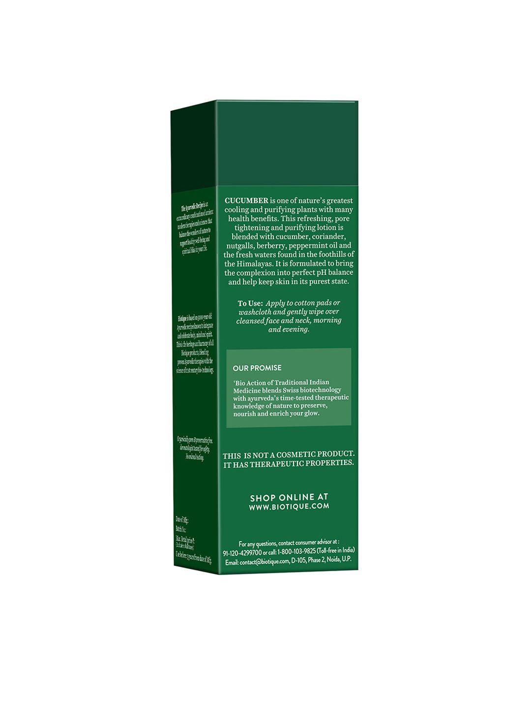 Biotique Cucumber Pore Tightening Normal to Oily Skin Refreshing Toner