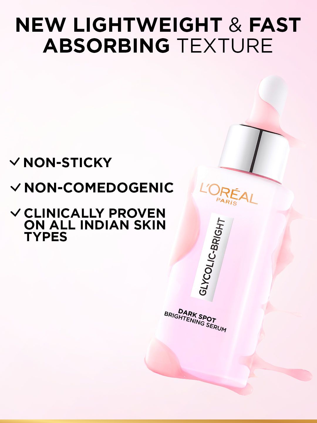 LOreal Paris Glycolic Bright Melasyl + Niacinamide Serum for Brightening Dark Spots