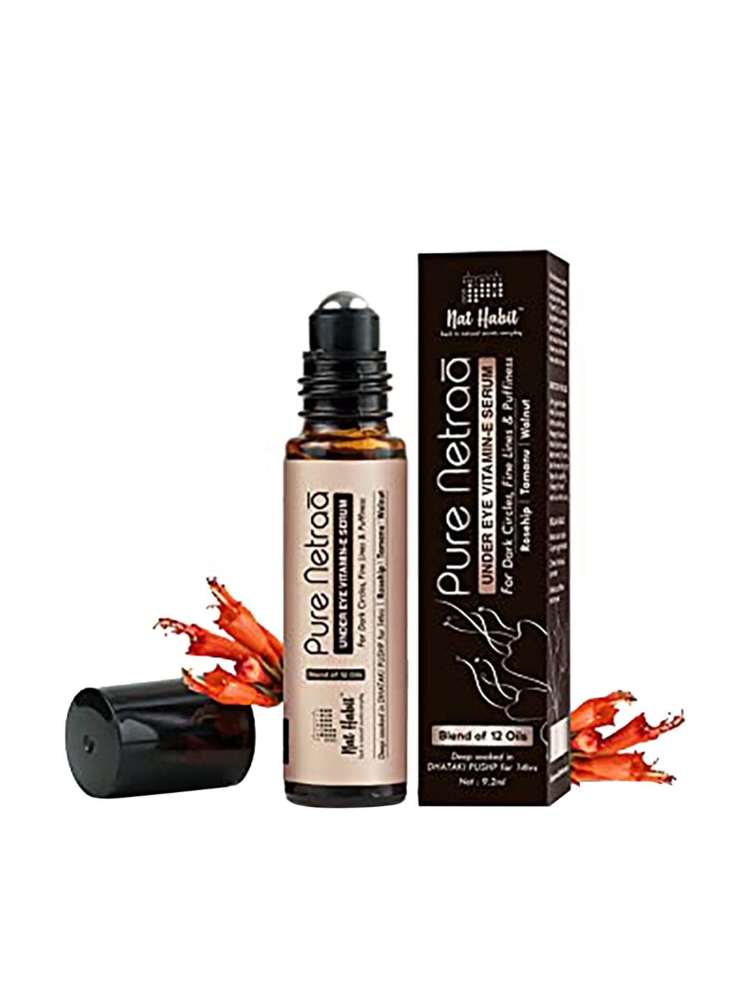 Nat Habit Pure Netraa Under Eye Serum with Vitamin C-E & Retinol for Dark Circles