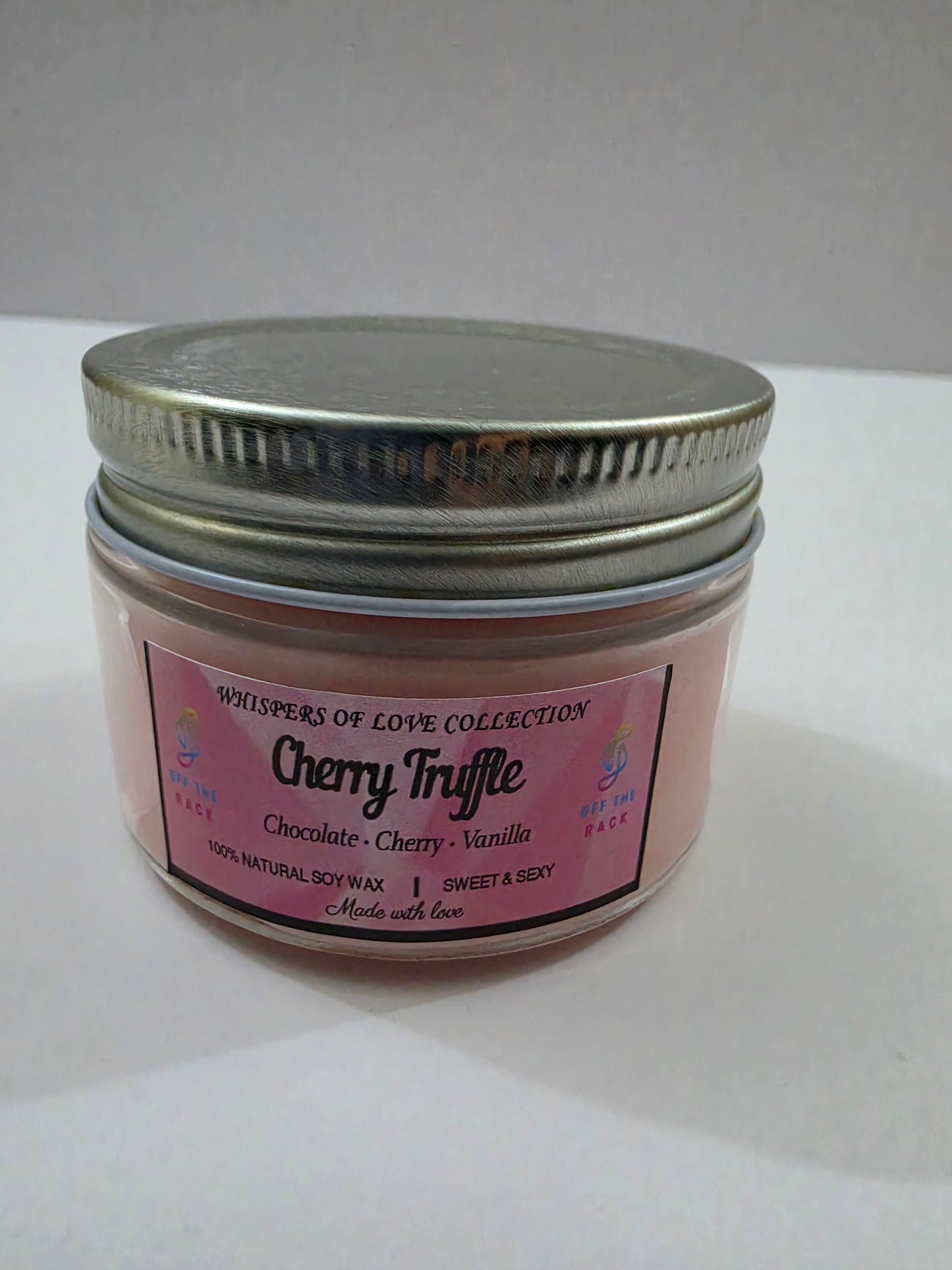Cherry Truffle Small Flat Jar Candle