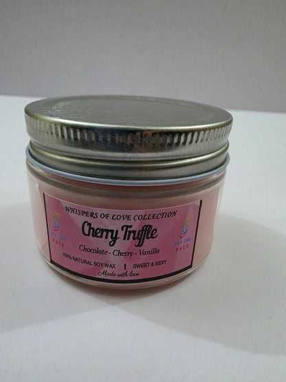 Cherry Truffle Small Flat Jar Candle
