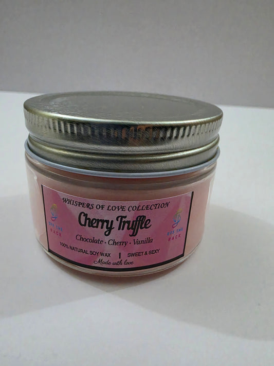 Cherry Truffle Small Flat Jar Candle